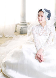 张娜拉唯美婚纱写真 清新气质尽显不老神话