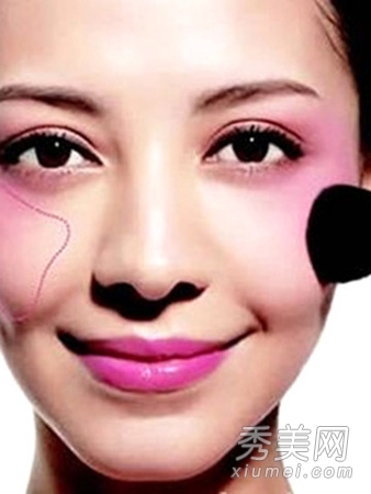 不同脸型腮红的画法 打造立体小脸