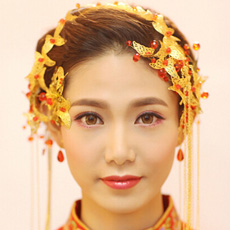 中式龙凤褂新娘发型教程 让你惊艳全场