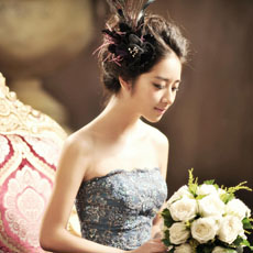 韩式新娘盘发造型 展现迷人的高贵气质