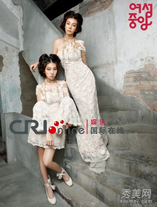 韩国女星黄信慧杂志图片 携手女儿拍写真似姐妹花
