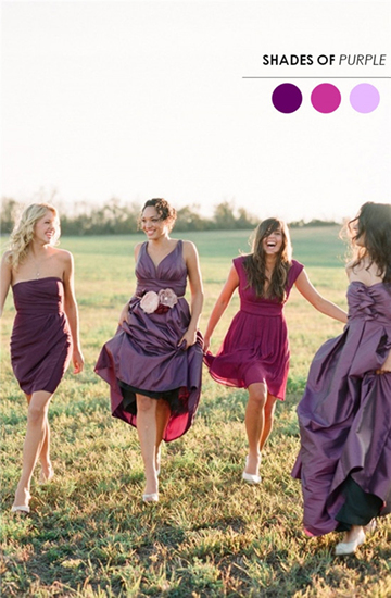 2014年最新伴娘礼服 最富创意的彩色装扮