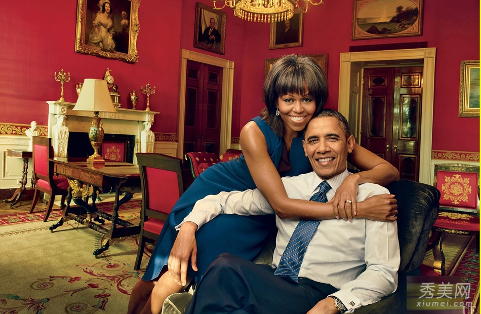 奥巴马夫人米歇尔最新图片 再登《VOGUE》 秀夫妻恩