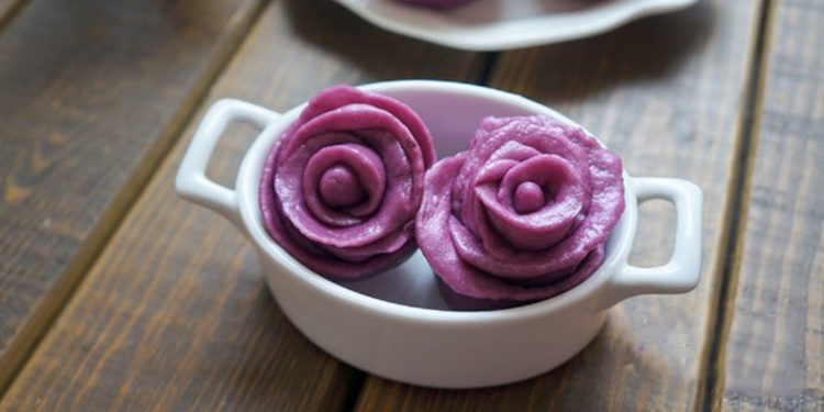 紫薯馒头怎么做 紫薯玫瑰馒头的做法