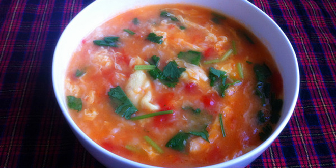 西红柿鸡蛋疙瘩汤的做法 西红柿的另一种家常做法