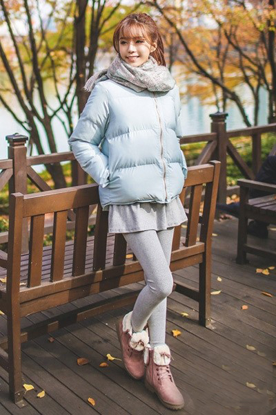 冬季女生服装搭配图片 既要温度也要风度