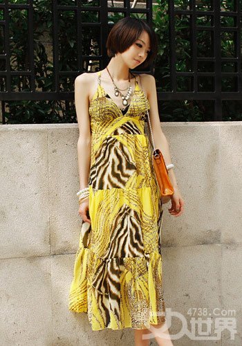2012新款连衣裙长裙美搭 造型感十足让你美到爆