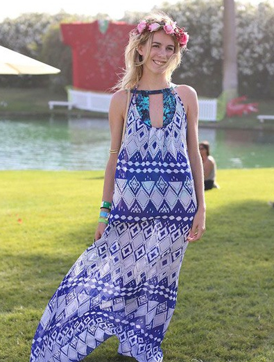 2014夏季长裙搭配图片 传授你波西米亚风格的美丽