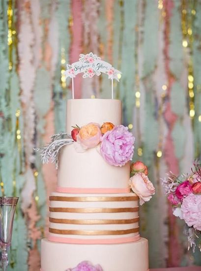 甜蜜婚礼多层蛋糕图片 婚礼蛋糕呈现你们的甜言蜜语
