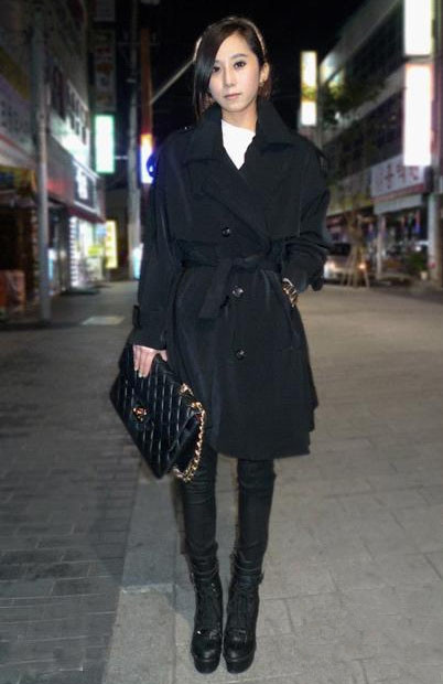 最新韩国服饰搭配 达人追捧酷感黑色