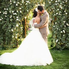 草坪婚礼图片赏析 绝美的婚礼才能与美丽的你相配
