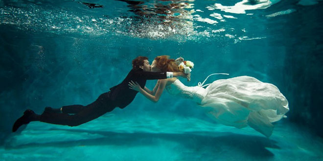 水下婚纱照风格盘点 六大拍摄技巧须知