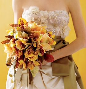 新娘捧花的意义 婚纱与捧花的绝配