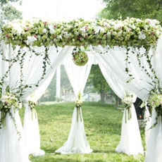 西式婚礼场地布置图片欣赏 婚宴迎宾区布置要点