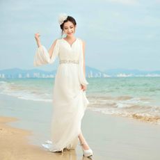 海边旅游拍婚纱照怎么选婚纱 礼服选择有讲究