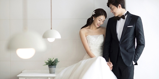 韩式婚纱照造型 诠释温柔恬静之美