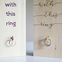 木质戒指架展示架DIY 不一样的质感