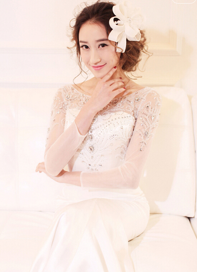 韩式婚纱照新娘造型特点 整体造型欣赏