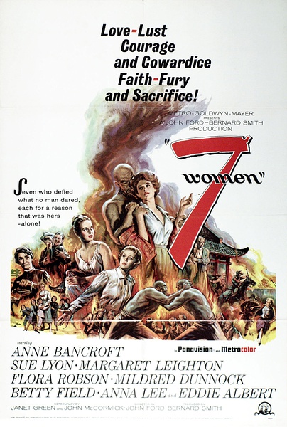约翰·福特式西部片《七女人》一个勇敢女医生的故事