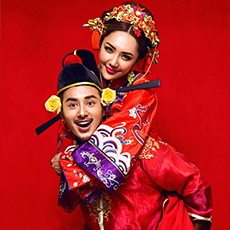 个性中式婚纱照推荐 不一样的中国风婚纱照